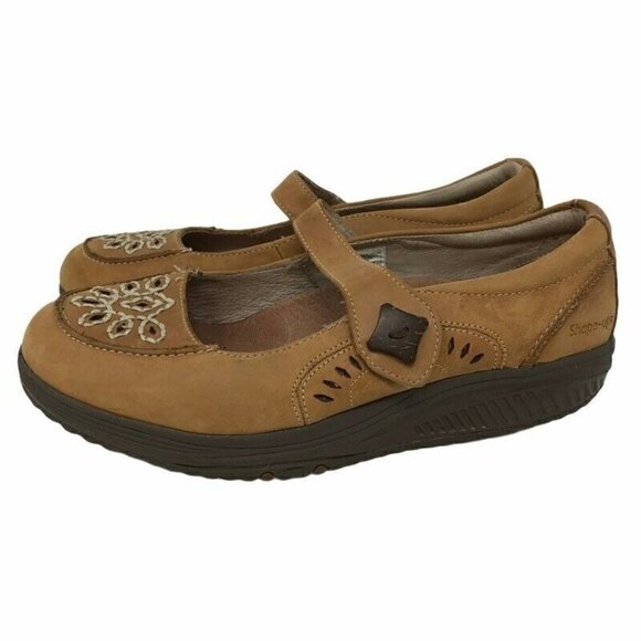 Skechers Shape Ups Mary Jane Shoes Brown 7.5 - Picture 3 of 10